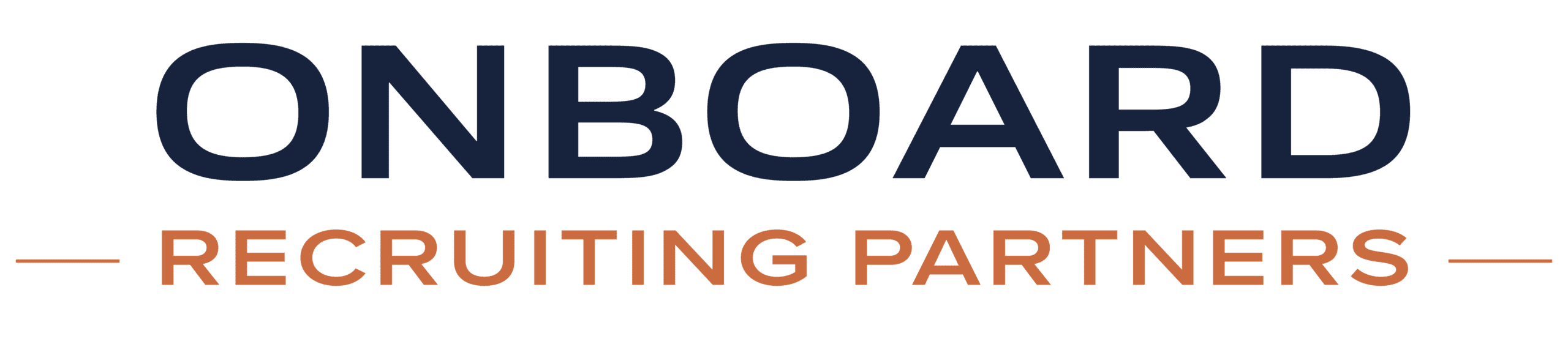 ONBOARD logo with 'RECRUITING PARTNERS' in orange text on a green background